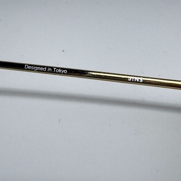 Jins Eyeglasses Frame LRF-17S-101C 94 blk 49-22-142 Used Condition H15376 - Picture 5 of 7